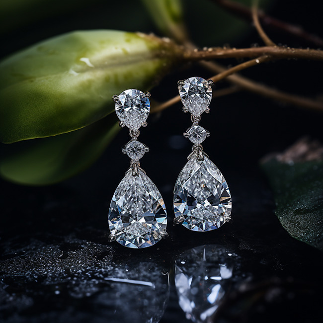 What are lab grown diamond earrings