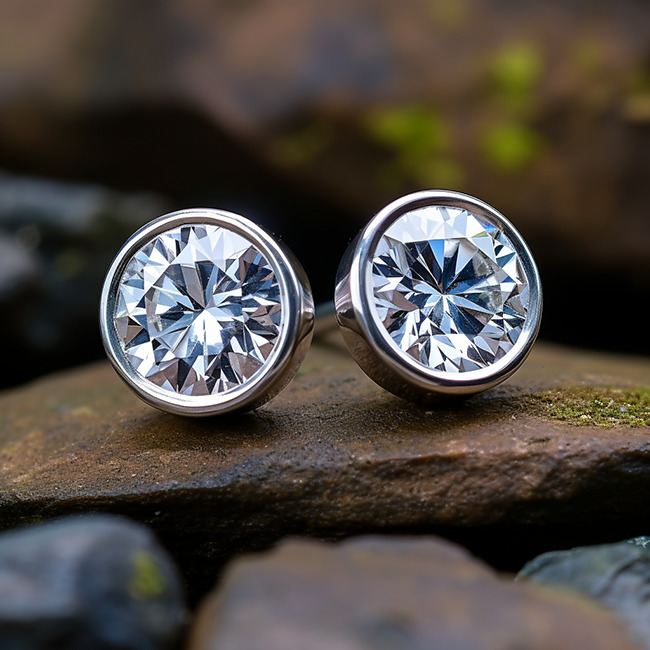 What are the latest designs in lab grown diamond earrings