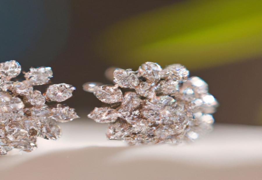 The process of creating lab-grown diamond earrings 